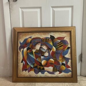 Abstract Multicolor Framed Art